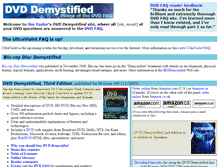 Tablet Screenshot of dvddemystified.com
